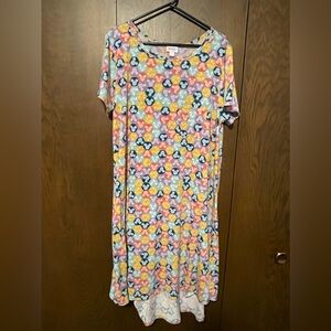 Women’s LULAROE Carly dress DISNEY size 2XL Mickey Mouse